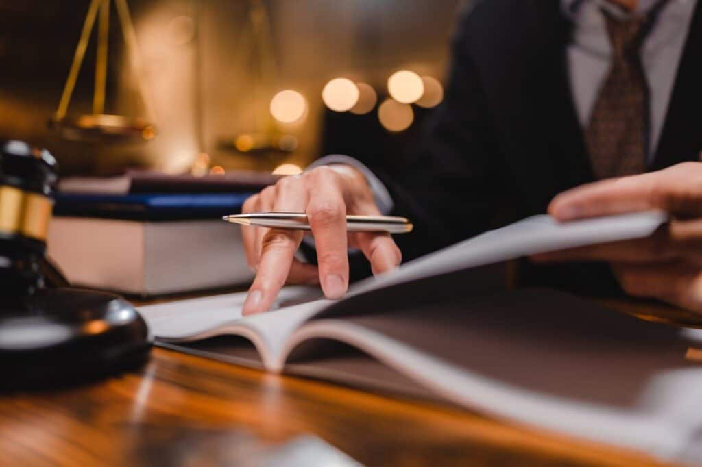 law and authority lawyer concept, judgment gavel hammer in court courtroom for crime judgement