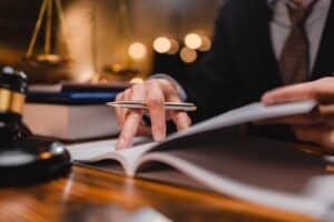 law and authority lawyer concept, judgment gavel hammer in court courtroom for crime judgement